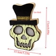 thumbnail image 4 of Marryso Halloween Light Up Pumpkin Halloween Wooden Lantern Festival Ornaments Decoration Dress Up, 4 of 8