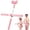 Pink, variant on Blue Bodybuilding Yoga Pilates Stick Humpback Correction Rod Adjustable Stretching Tool For Home Use Back Stretching Exercise Posture Corrector 0.95Lb Weight 1Pc Yoga Bar