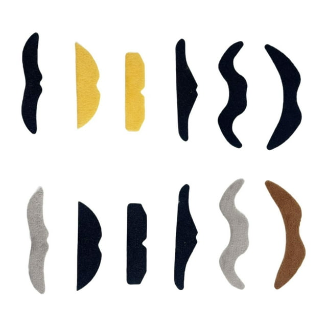 BELOVING 12 Pieces Halloween Mustache Dress up Simulation Facial Hair for Party Role Play Multi Color