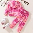 thumbnail image 6 of NIEWTR Toddler Girls Little Girls Clothes Set Color Block Long Sleeve Sweatshirt Top Jogger Pants or Skirt Cute Fall Winter Outfit, 6 of 9