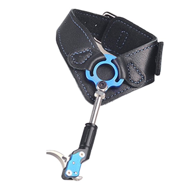 Accesorios de tiro con arco R5 R5 R5 Liso Remo Liberación Ajustable Longitud Ajustable Pulsera Pulsera Cabeza Cabeza Liberación de Ayuda Activación Azul Monstrate OD010926-03B