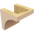 thumbnail image 5 of 5"W x 5"D x 5"H Wide Stockport Rough Cedar Woodgrain TimberThane Corbel, Primed Tan, 5 of 6