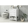 thumbnail image 4 of Yesurprise 24" Free Standing Bathroom Vanity with Ceramic Sink Drawer Open Shelf Ample Storage Space Easy Assembly Bathroom Storage Cabinet Bathroom Accessories, 4 of 8