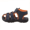 thumbnail image 3 of Rugged Bear Boy Closed Toe Kids Sport Sandals, Orange Navy, 2, 3 of 5