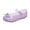 A03-Purple, variant on Princess Jelly Flats Shoes, Birthday Party Dress Up Sandals for Little Girls, Toddler or Kids Summer Rain Shoes Princess Shoesfor 2-7å²