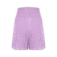 thumbnail image 4 of High Waisted Shorts New Fashion Flowy Shorts for Women High Waisted Wide Leg Shorts Ruffle Hem Flared Flowy Shorts 2025 Summer Shorts Purple L, 4 of 8