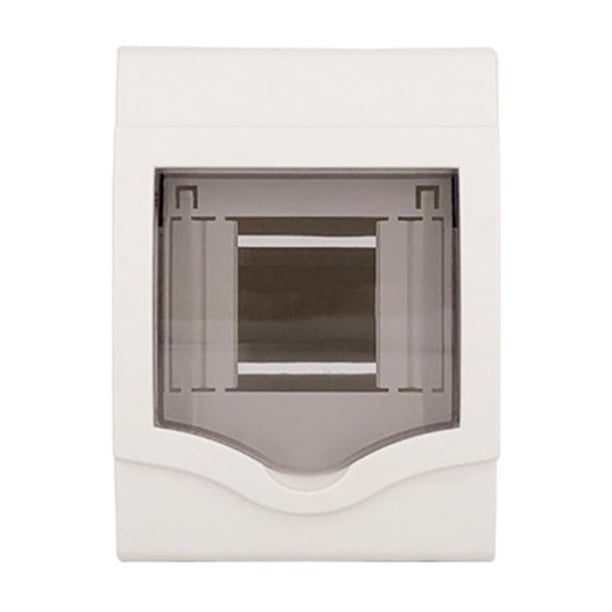 Bewildely Electrical Distribution Box Mounted Circuit Breaker Protection Lighting MCB Wire Case Power Wear-resistant Wall-mounted Accesorios para electrodomésticos Blanco 138x100x82mm