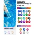 thumbnail image 5 of Fantastory Mica Powder for Epoxy Resin, 32 Colors Premium Pearlescent Pigment Art Set, 0.35oz/10g, 5 of 10