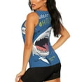 thumbnail image 3 of Gaeub Great White Shark Women's Workout Tank Tops Lightweight Sleeveless Shirts for Women for Athletic Running Tennis Yoga - Large, 3 of 9