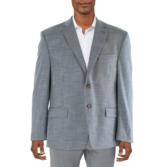 Lauren Ralph Lauren Men's UltraFlex Check Blazer (44L, Grey/Blue)
