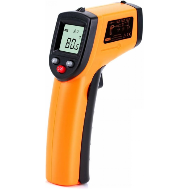 Infrared Thermometer Gun Non human Temperature Infrared Laser Gun Digital 58c~752c, Non contact Ir Laser Gun Firearm Thermometer For Food Kitchen