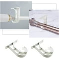 thumbnail image 4 of yeuweold 4 Pack Curtain Rod Brackets Compatible with 1 Inch with Mounting Screws, Aluminum Alloy Extension Anchors for Wall Ceiling Mounting, 4 of 5