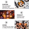 thumbnail image 2 of 1 juego / 50pcs Halloween Bat Ring Anillos de dedo de Halloween Anillos luminosos, 2 of 5