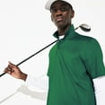 thumbnail image 5 of Men's Regular-Fit Cotton Short Sleeve Jersey Casual Plain Polo Shirt Dark Green XL, 5 of 6