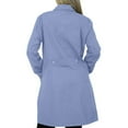 thumbnail image 3 of Panda Uniform by HeedFit 36" Notch Collar Women’s Lab Coat – 2XL Sky Blue, 3 of 7