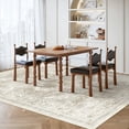 thumbnail image 2 of Gianna 8x10 FT Large Polyester Area Rug for Living Room, Machine Washable Low-Pile Rug with Non-Slip Backing, Durable Edge Binding for Bedroom, Dining Room, Vintage Style, Beige, 2 of 7