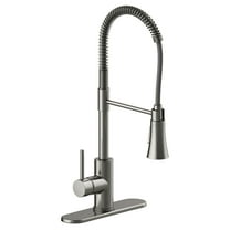 Design House 593863 Spencer Modern Single Handle Chef Kitchen Faucet, Satin Nickel