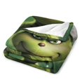 thumbnail image 3 of Manta de tela de superficie vertical súper suave de varios tamaños de Grinch, acogedora y cálida, adecuada para cama, sofá, campamento, viajes, para todas las estaciones, liviana y compacta de 60 x, 3 of 8