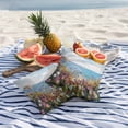 thumbnail image 5 of Outdoor Pillow Cover Spring Flowers Ocean Set of 2 Waterproof Throw Pillowcases Oil Painting Decorative Patio Furniture Pillows for Couch Garden Indoor & Outdoor Use, 5 of 9
