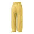 thumbnail image 6 of WENWU Pants for Women Casual Pants Women Yellow Pants Womens Comfy Work Pants High Waisted Wide Leg Pants for Women Summer Pants, 6 of 6