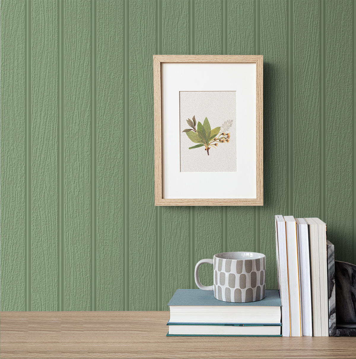 NextWall Faux Beadboard Paintable Peel and Stick Wallpaper