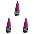 thumbnail image 2 of Clearance Under $10 | Set of 3 Knitted Gnome Plush Figure with Witch Hat for Halloween Tabletop Decor, 2 of 5