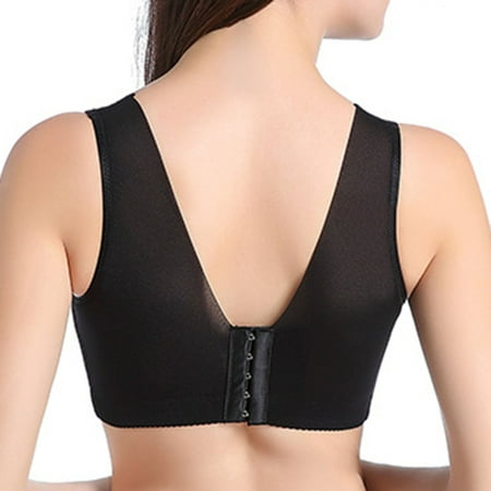 

MINZON Women Full Cup Thin Underwear Plus Size Wireless Sports Bra Lace Bra Cover Cup Large Size Vest Bras