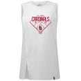 thumbnail image 2 of Women's Levelwear White St. Louis Cardinals Influx Home Field Tank Top, 2 of 3