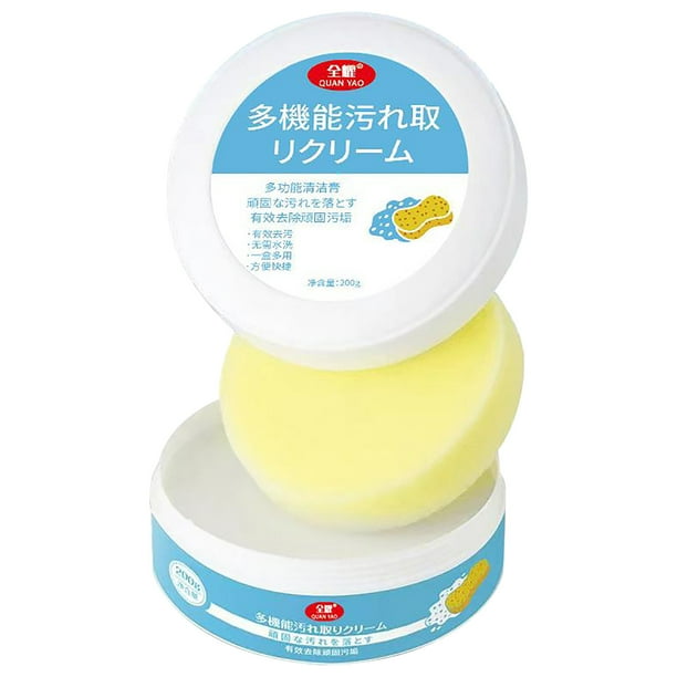 Crema limpiadora y quitamanchas multifunción para calzado, elimina suciedad y manchas, ideal para gamuza, cuero, tejido, botas, lona y tela. 7 oz.