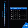thumbnail image 3 of toolant Concrete Drill Bit Set & Masonry Drill Bit Set, Shockproof Hex Shank Drill Bit Set (7pcs) f, 3 of 6