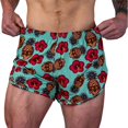 thumbnail image 2 of Combat Iron Ranger Panty Mil Style Silkies Training Shorts | 2.5" Xl / Teal Pineapple Express, 2 of 4