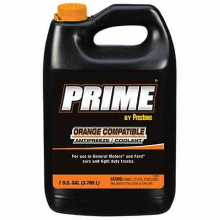 Prestone Prime Orange Compatible, Extended Life Antifreeze & Coolant, 1 Gallon Jug