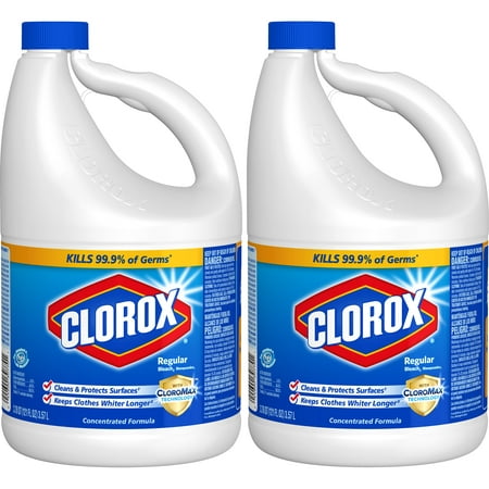 Clorox Regular Liquid Bleach, 121 oz Bottle, 2