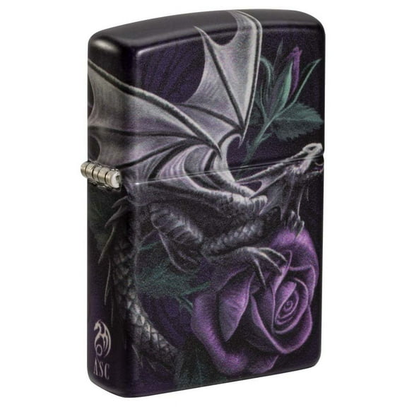 Zippo Lighter: Anne Stokes Dragon with Rose - 540 Color 81195