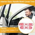 thumbnail image 2 of Interior Door Handle Bowl Cover Trim for Jeep Wrangler Gladiator JT 4DR 2018-2024 Inner Door Handle Decoration Frame Trim Pink ABS 4 Pcs, 2 of 6