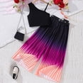 thumbnail image 2 of Gubotare Teens Clothes Girls Clothes Girls Outfits T-Shirt Tops and Leggings Pants 2 Piece Summer Clothes Set Size 11-12 (Black,11-12 Years), 2 of 8