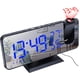 thumbnail image 2 of ZHAOCHENG Radio Reloj de Proyección Radio Reloj Digital 4 Atenuadores y Giratorio de 180° y 2 Sonidos Pantalla de Espejo Grande de 7.4'' Negro-Azul, 2 of 5