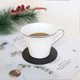 thumbnail image 5 of PU Leather Round Coasters, Set of 6, Black, 5 of 5