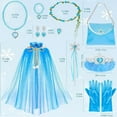 thumbnail image 4 of 12PCS Princess Cape Set, Princess Dress Up Cloak With Crown, Wand, Jewellery, and bag, 4 of 5