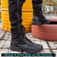 thumbnail image 2 of Botas tácticas militares para hombre RIELD con cierre lateral de cremallera, negras, 2 of 6