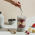 thumbnail image 4 of Beast Blender Tonal | Kitchen Countertop Design | Blend Smoothies and Shakes, Dressings, Sauces, Dips | Stainless Steel Bottle | Straw Cap and Straws Included | 1000W (Pebble Gray), 4 of 7