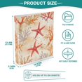 thumbnail image 3 of FORMRS 3 Ring Binder 1.5 inch with Pockets Set of 2 Clip Board 200 Sheets Capacity, Orange Starfish, 3 of 8