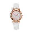 thumbnail image 2 of Resicozy Women’s Vintage Watch Quartz Watch with Numeral Dial Leather Strap Dress Wristwatch White, 2 of 5