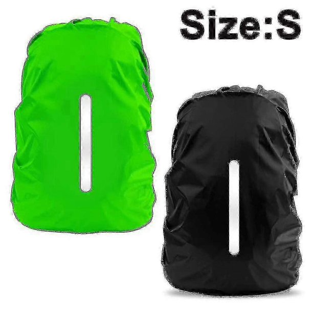 Paquete de 2 fundas impermeables para mochila, funda reflectante para mochila contra la lluvia, antipolvo, antirrobo, ciclismo, senderismo, acampada, viajes y actividades al aire libre, L