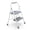 Gray, variant on SHOUFTW 2-Step Folding Ladder, Lightweight Portable Stool with Anti-Slip Pedals, 800lbs Capacity