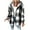 Black, variant on Jackets for Women with Hood Casual Loose Button Down Buffalo Plaid Flannel Shirts Fall Winter Fashion Fleece Shacket Sherpa Lined Warm Long Sleeve Y2K Coats Flannel Jacket for Women Grey L