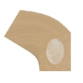 thumbnail image 3 of Beige Suede Picture Frame Mat for 11x17 Frames - Oval Opening for 8.5x11 Photos - 50 Mats, 3 of 7