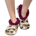 thumbnail image 3 of Women’s Fuzzy Slipper Socks with Grippers – Soft Microfiber Outer, Cozy Fleece Lined Indoor House Socks (Pug, S/m), 3 of 7