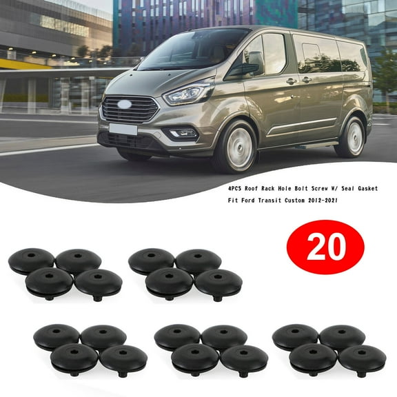 20PCS Roof Rack Hole Bolt Screw W/ Seal Gasket Fit Ford Transit Custom 12-21