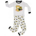 thumbnail image 1 of Elowel Ensemble Pyjama en Coton 2 Pièces, Gris - Bulldozer Bébé, Petits et Grands Garçons, 1 of 1